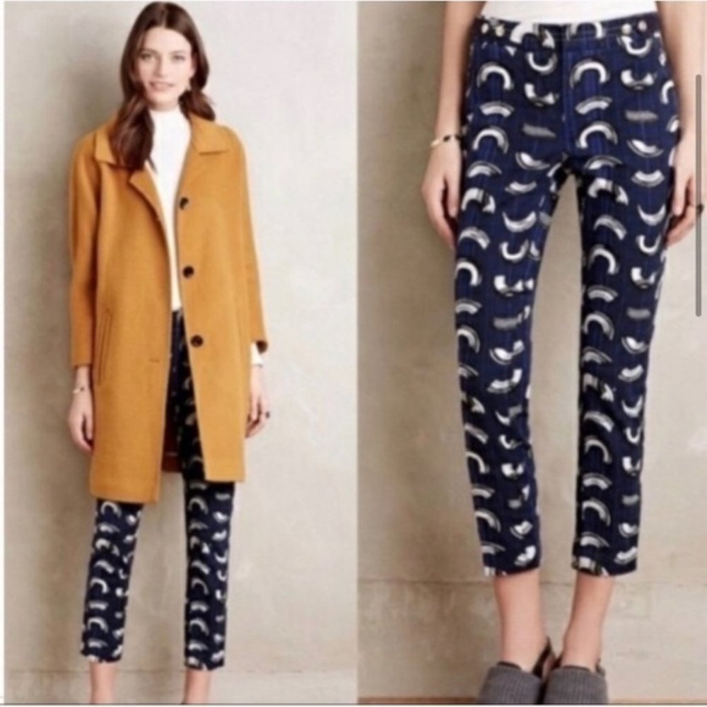 Cartonnier Charlie Trouser Navy/White Brushstrokes